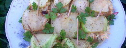 рулетики из кабачков с морковной начинкой. Шаг 5