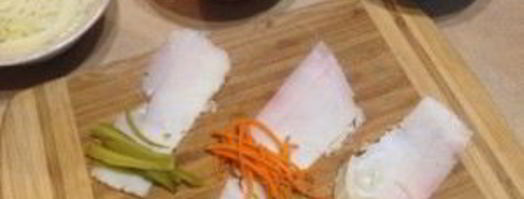 рулетики из сала. Шаг 4