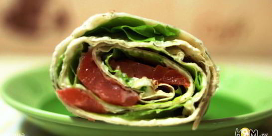 Рулетики с форелью