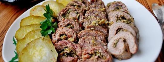 рулеты из говядины прованские огурчики. Шаг 13