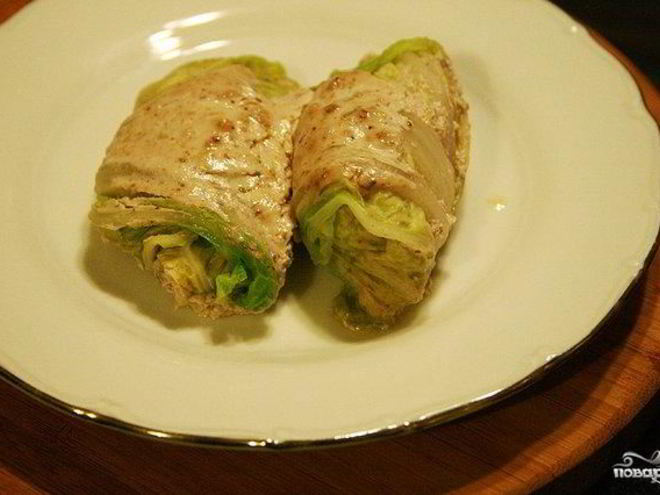 Рецепт рулетов из капусты