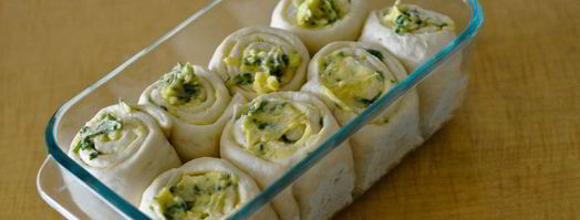 рулеты с чесночной начинкой. Шаг 8