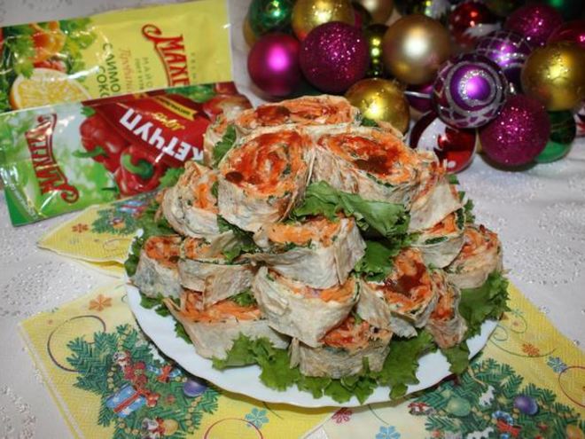 Рецепт рулетов с морковью по-корейски