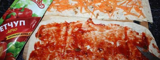 рулеты с морковью по-корейски. Шаг 12