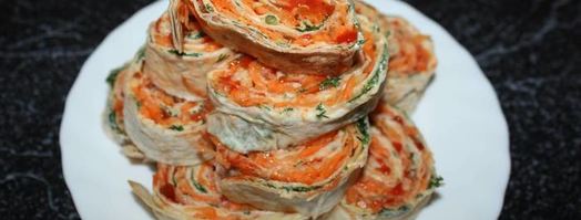 рулеты с морковью по-корейски. Шаг 15