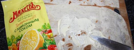 рулеты с морковью по-корейски. Шаг 7