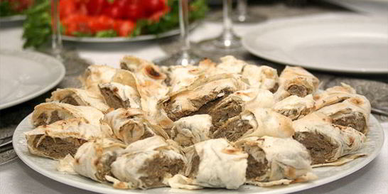 Рулеты с печеночным паштетом