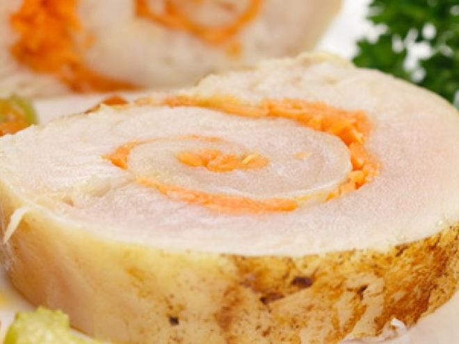 Рецепт рыбного рулета с морковью