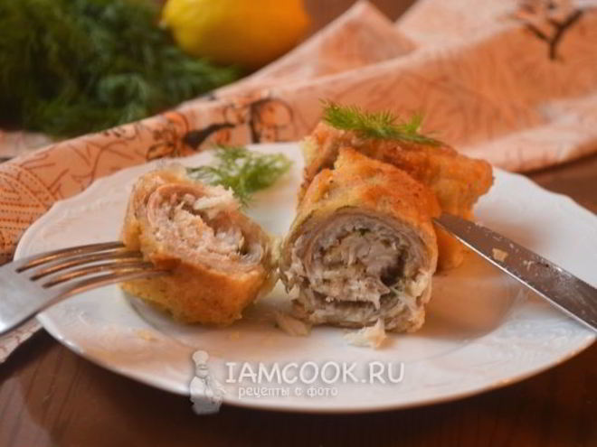 Рецепт рыбных рулетиков из хека