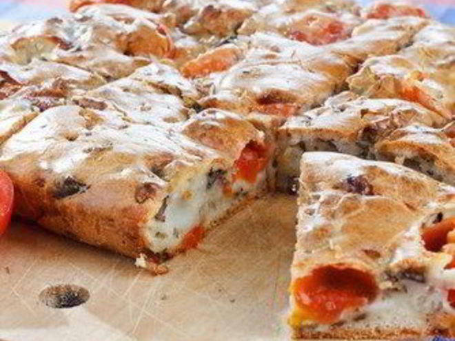 Рецепт слоеного рулета со сладким перцем