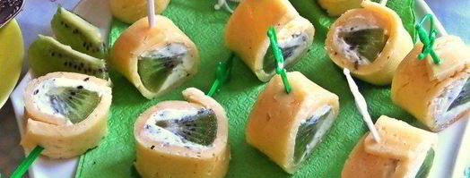 сырные рулетики с киви. Шаг 20