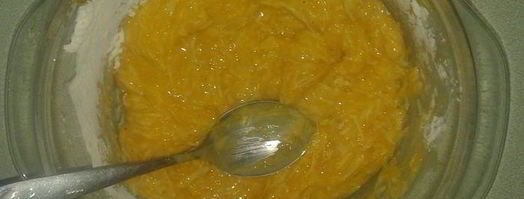 тыквенно-чесночный рулет с рыбной начинкой. Шаг 4