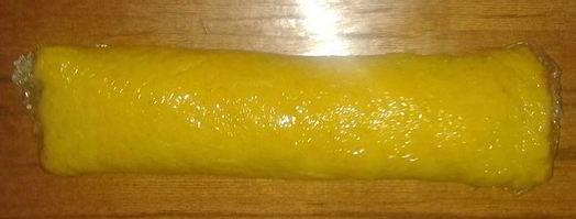 тыквенно-чесночный рулет с рыбной начинкой. Шаг 10