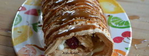 воздушный рулет с пеканом и ягодами. Шаг 11