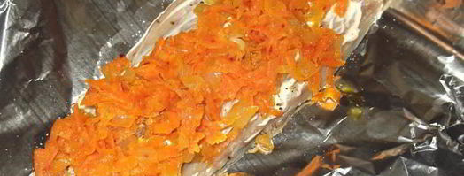 запеченные рулеты из скумбрии. Шаг 6