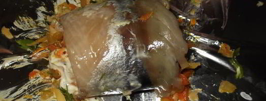 запеченные рулеты из скумбрии. Шаг 8