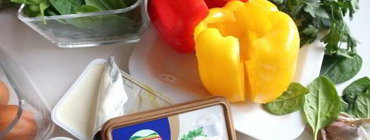 зеленый рулет с креветками и болгарским перцем. Шаг 2