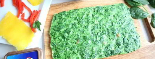 зеленый рулет с креветками и болгарским перцем. Шаг 12