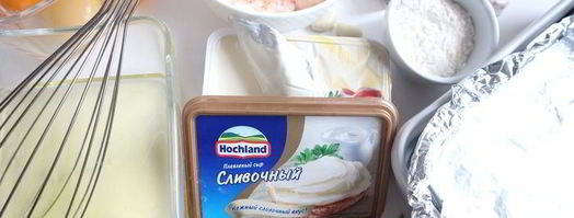 зеленый рулет с креветками и болгарским перцем. Шаг 3