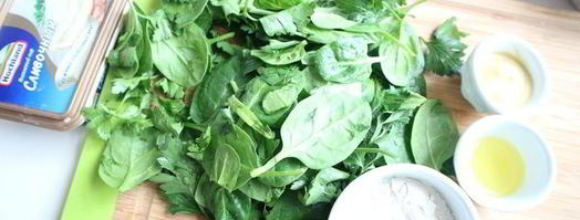 зеленый рулет с креветками и болгарским перцем. Шаг 4