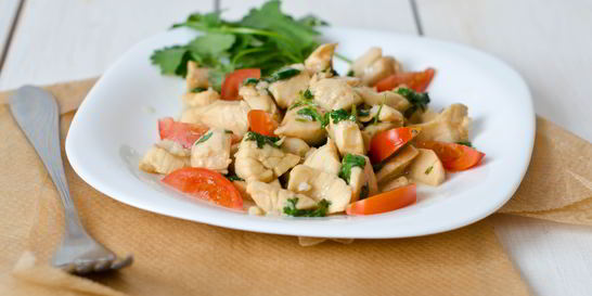 Севиче из гребешков с овощами