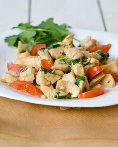 Севиче из гребешков с овощами