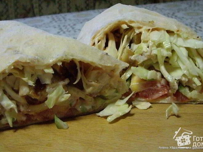 Рецепт шаурмы по-домашнему