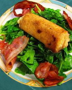 Сыр, зажаренный в сухарях