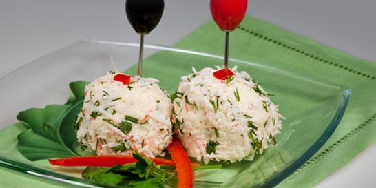 Сырные крабовые шарики