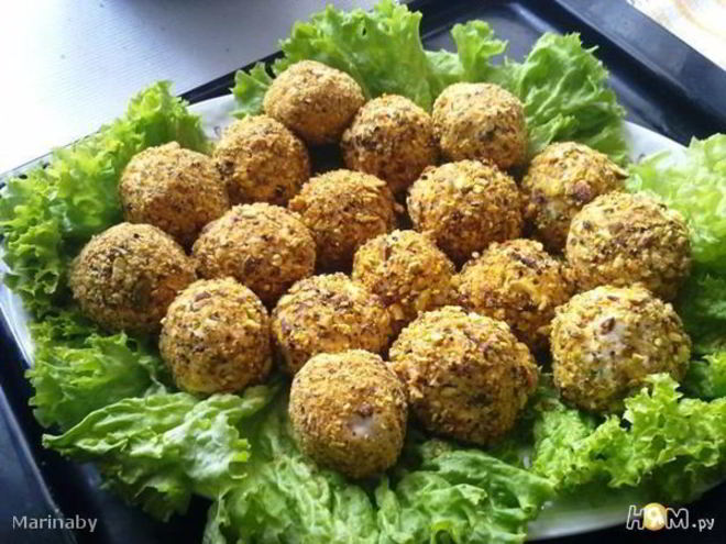 Рецепт сырных шариков с фисташками