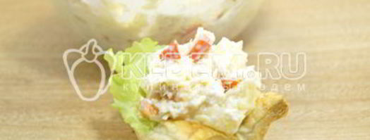 тарталетки из слоеного теста. Шаг 8