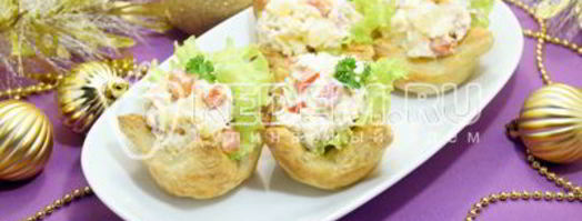 тарталетки из слоеного теста. Шаг 9