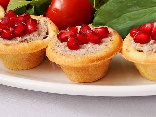 Рецепт тарталеток с паштетом