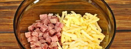 тарталетки с ветчиной и сыром. Шаг 5