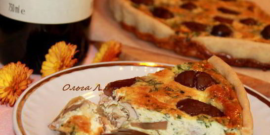 Грибной тарт