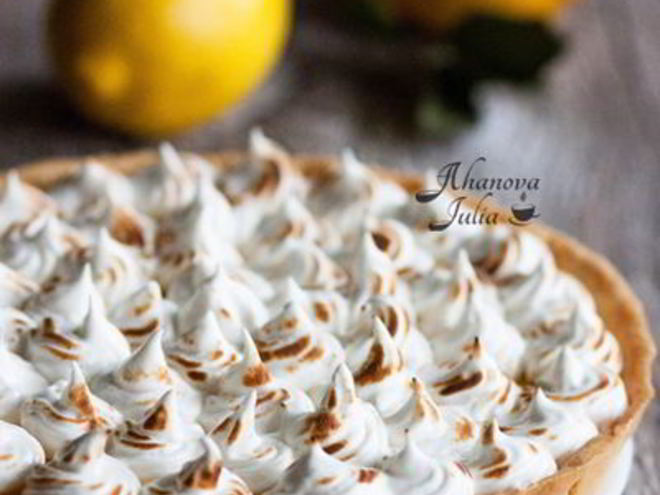 Рецепт лимонного тарта с меренгой