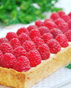 Малиновый тарт с кремом Дипломат