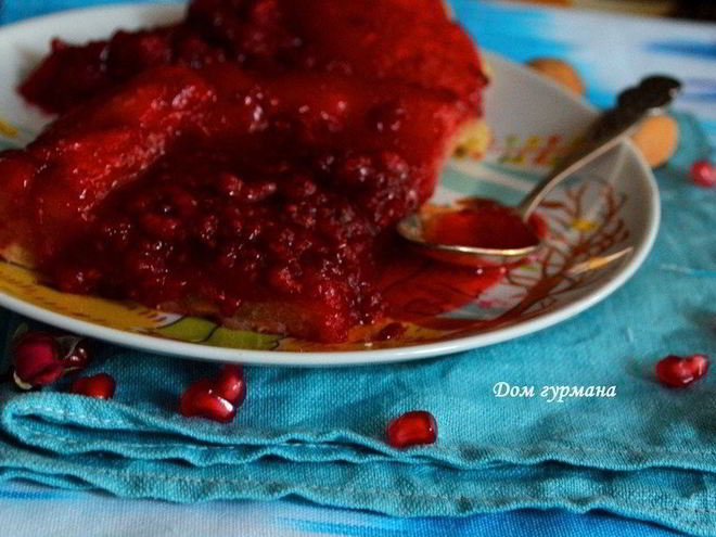 Рецепт малинового тарта татен