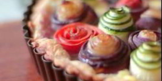 Овощной тарт с рикоттой Мозаика