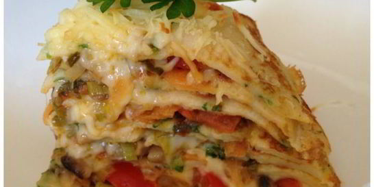 Пряный блинный тарт