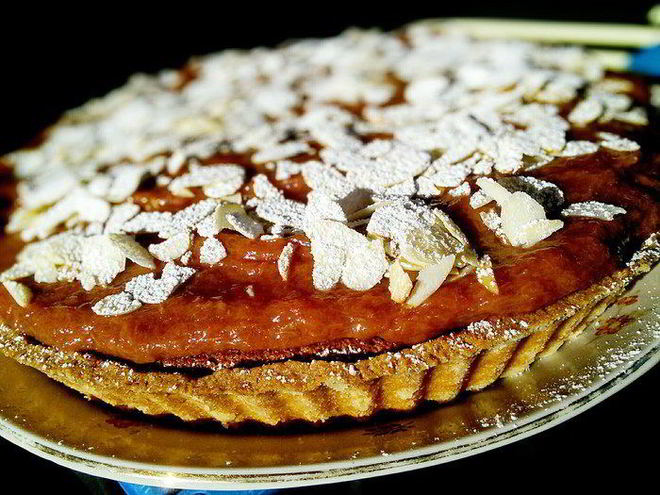 Рецепт ревеневого тарта с франжипаном