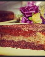 Шоколадно-арахисовый тарт