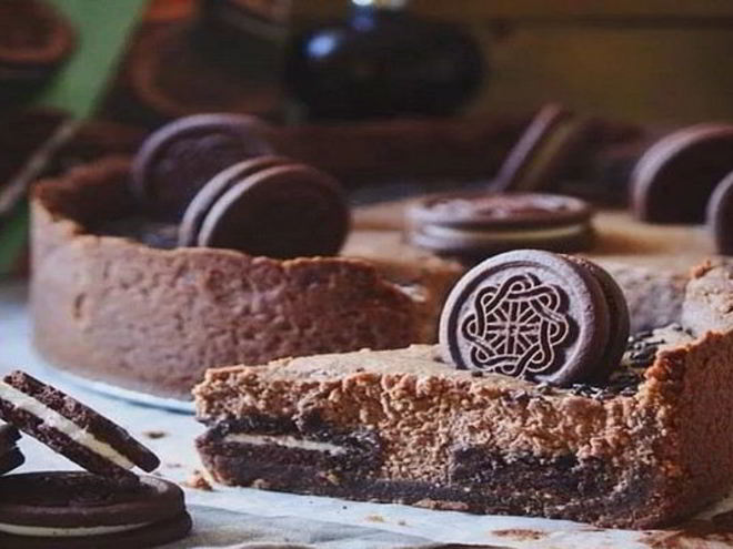 Рецепт шоколадна-творожного тарт oreo