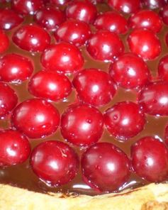 Шоколадно-вишневый тарт