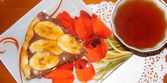 Шоколадный тарт с бананами Блаженство