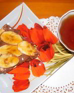 Шоколадный тарт с бананами Блаженство