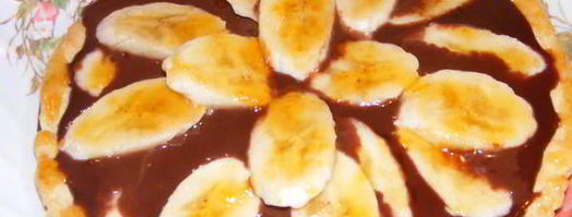 шоколадный тарт с бананами блаженство. Шаг 11