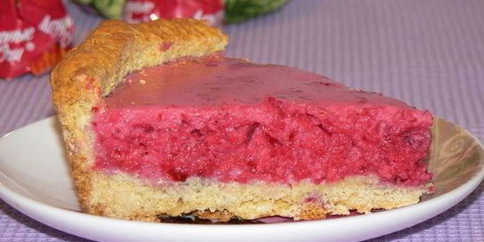 Тарт брусничный с яблоками