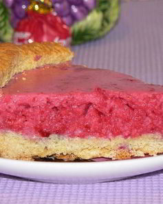 Тарт брусничный с яблоками