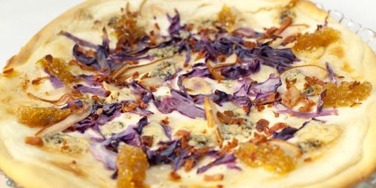 Тарт фламбе и апельсиновый ласси